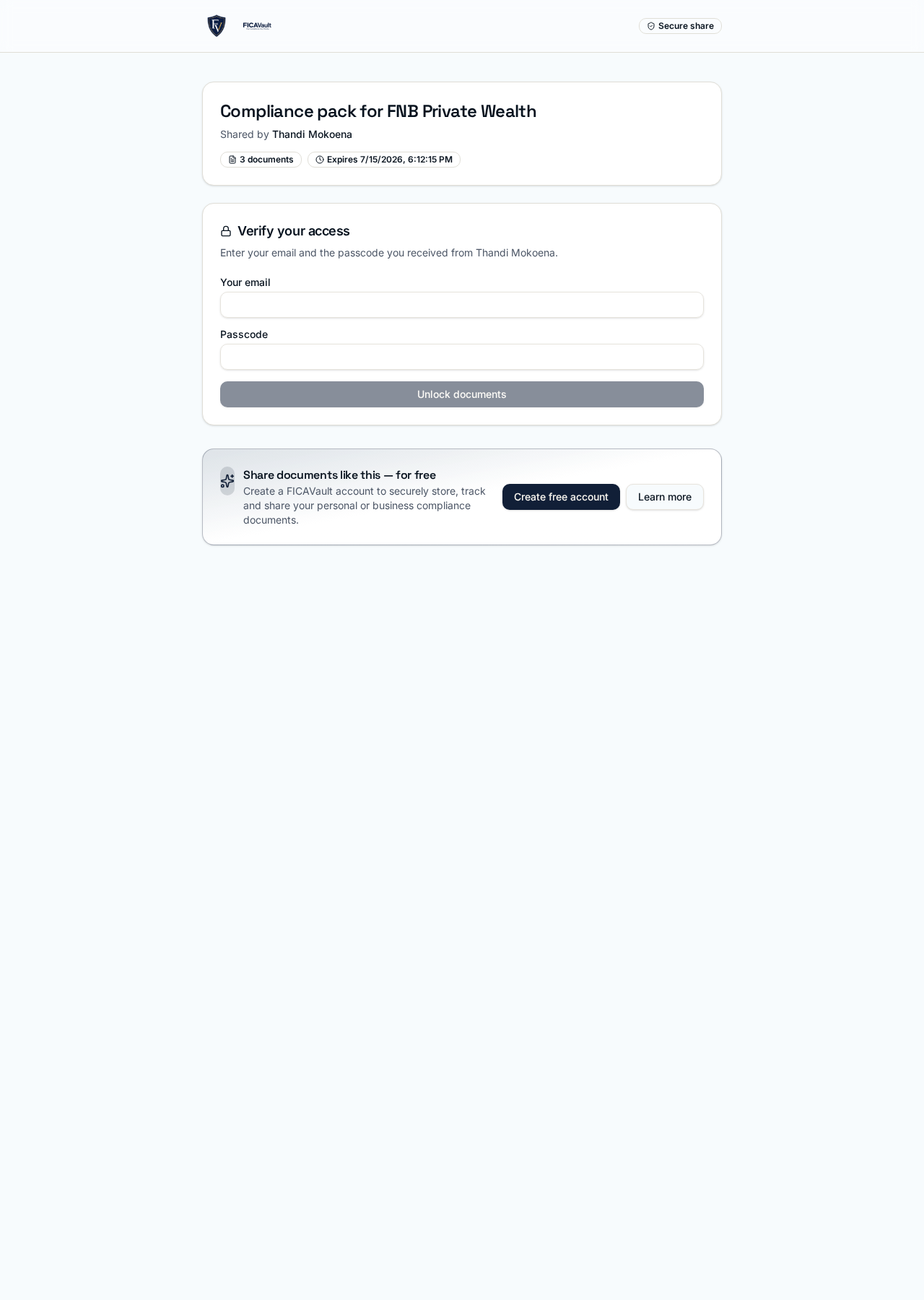 OTP consent modal with 6-digit code entry